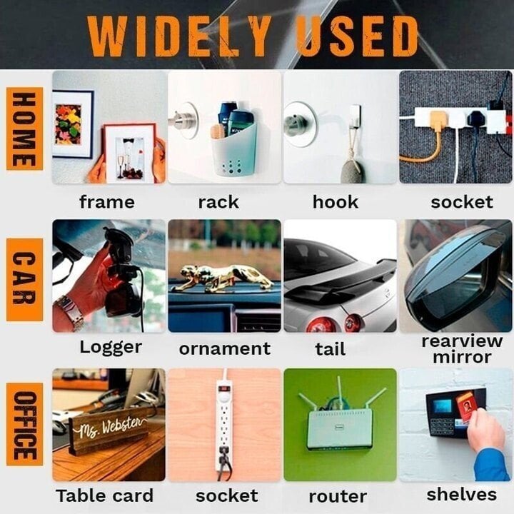 🔥🔥Free Multifunctional Cut-Free Portable Double Sided Adhesive Tape（60 PCS）