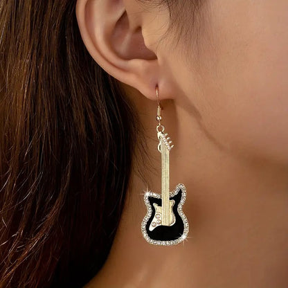 🎸Sparkling Guitar Earrings💫