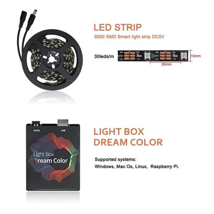 🎁Ambilight TV PC Dream Screen USB LED Strip