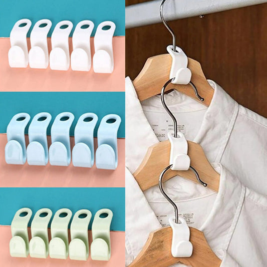 Space-Saving Clothes Hanger Connector Hooks ( 10pcs/set )
