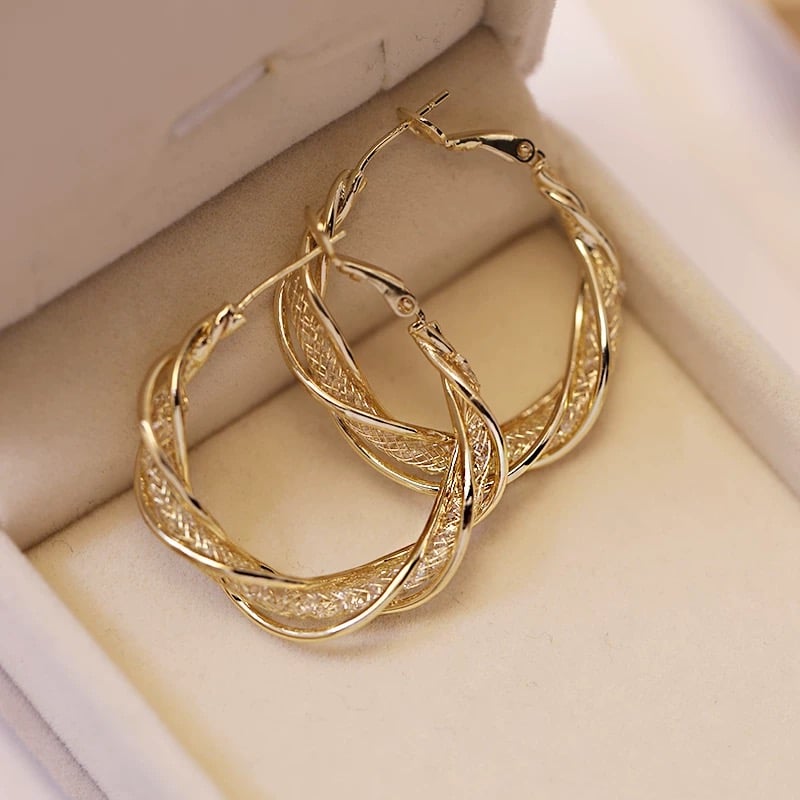 80% OFF Today Only! (4.8/5⭐⭐⭐⭐⭐)💕-Fashion Twist Earrings