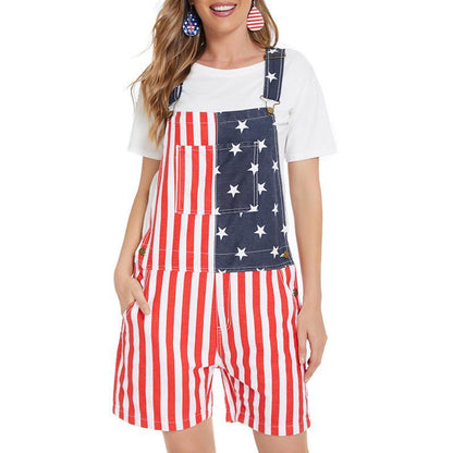 💖American Flag Overalls