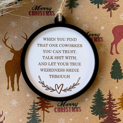 🎄Funny Wooden Tree Ornament🎁