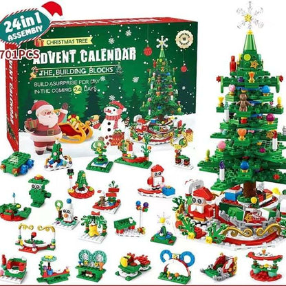 ✨Last Day 50% OFF 🎁Countdown Calendar 2024 Christmas Theme Building Set