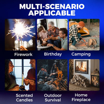 Windproof Torch Lighter with Clock