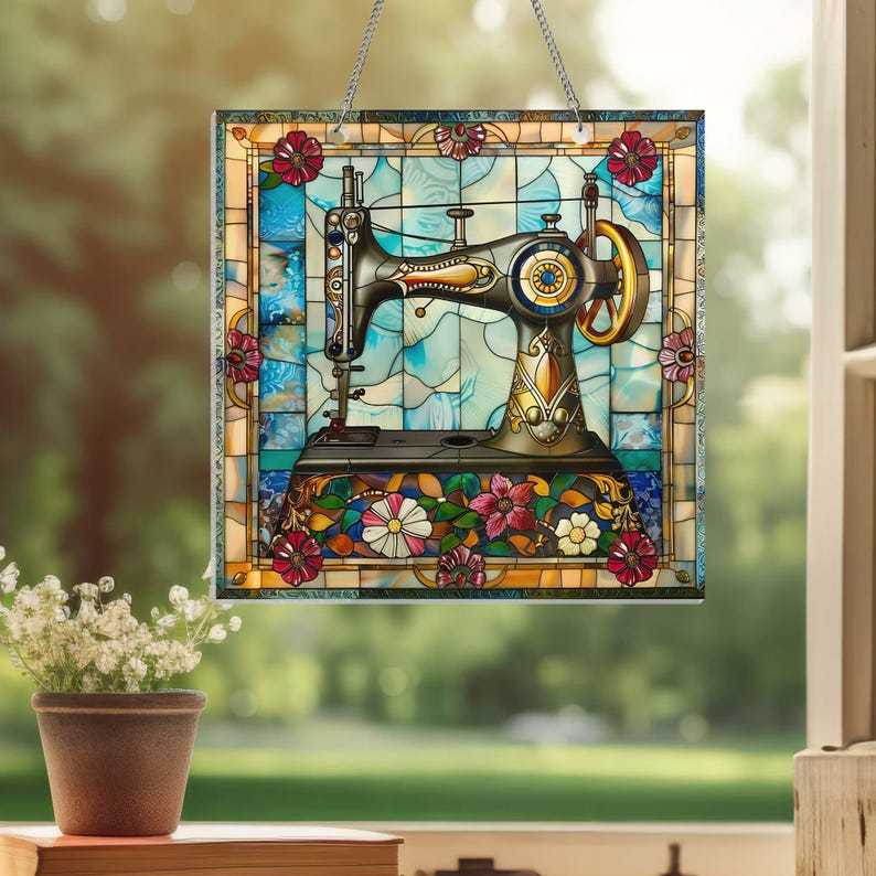 🔥🔥2025 Mother's Day Gift 50% Off--Cute Sewing Machine Suncatcher Ornament
