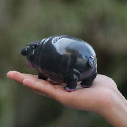 Moo Deng Baby Pygmy Hippo Collectible