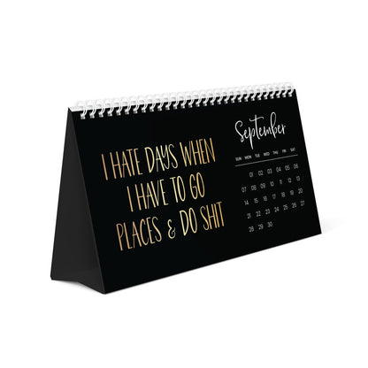 2025 Desk Calendar for Tired-Ass Employees-Shit I Want To Say At Work But Can't
