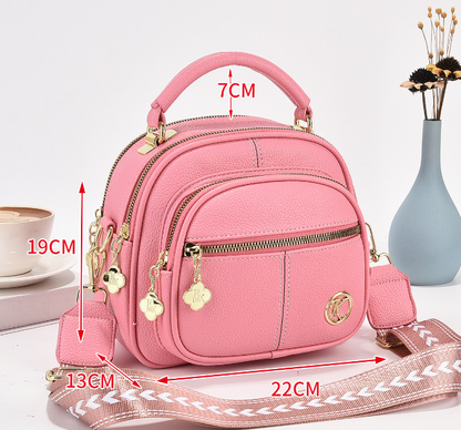 ✨Mother's Day Sale🎁multifunctional compartment Adjustable wide shoulder strap leather bag