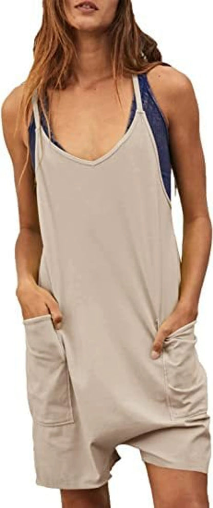 🔥Spring Promotion🔥Coverfrot Wide Leg Jumpsuit with Pockets