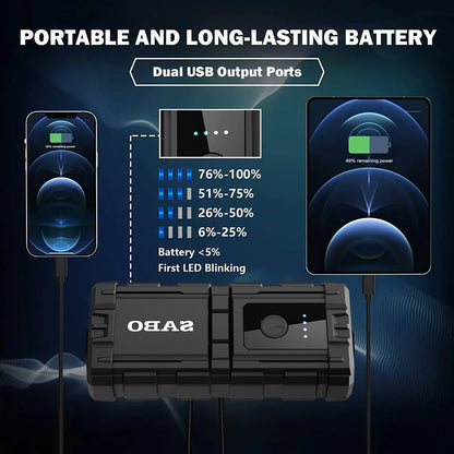 A68 Car Battery Jump Starter 1000A Peak Battery Capacity
