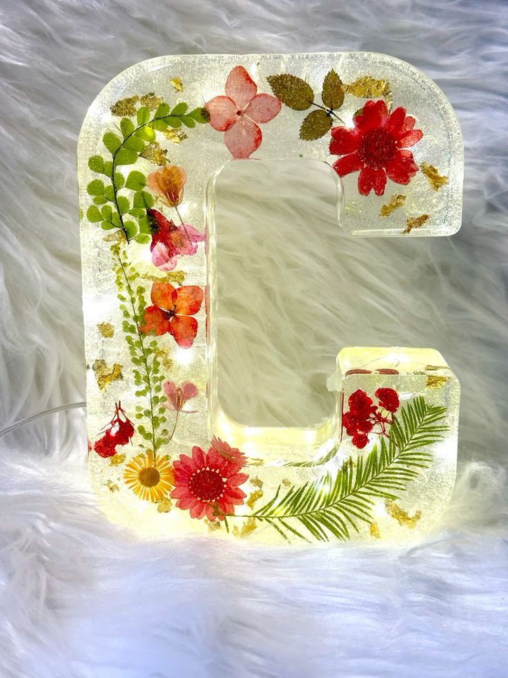 🎁49% OFF - Handmade Floral Night Light🎉
