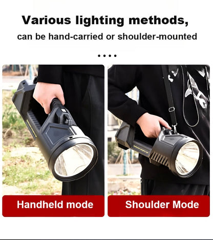 🔥🔥New German 1000000 lumens Waterproof Spot Lights Handheld Large searchlight