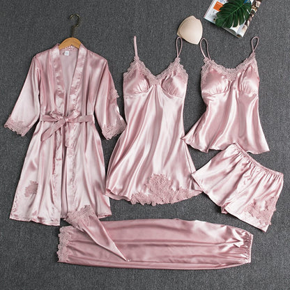 5 PIECES NIGHT DRESS