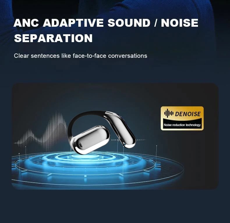 True Powerful Bluetooth 5.3 Open Ear Earbuds