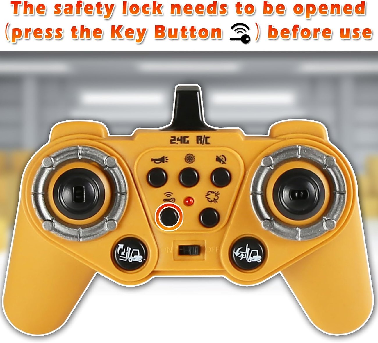 Roll over image to zoom in RC Forklift Truck, 2 in 1 Transform Lift Fork & Hook