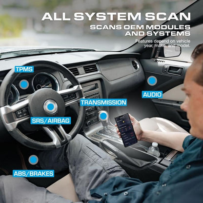 🚗OBD II Bluetooth 5.0 Adapter- Works for All OBD Compliant Cars 1996 & Newer