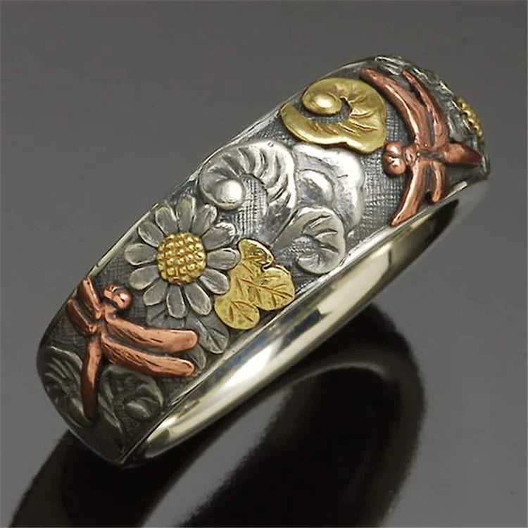 Vintage Sunflower Ring