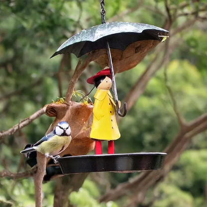 [Last Day49% OFF] Hanging Umbrella Girl Bird Feeder Garden Decor
