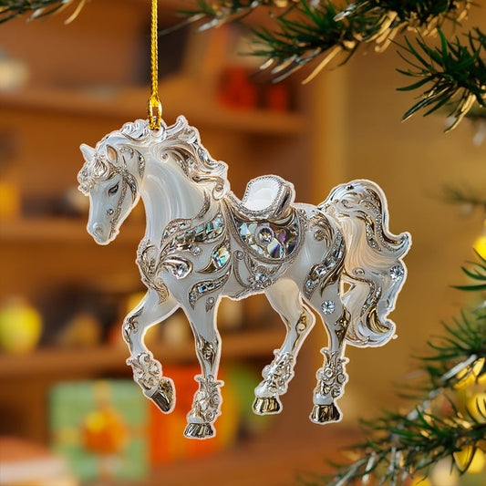 🔥🎁Handmade Horse Christmas Ornament
