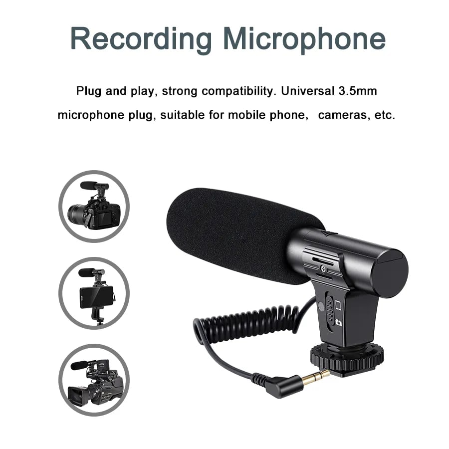 Professional Live Video Mobile Phone Photography Set with Fill Light Microphone Tripod