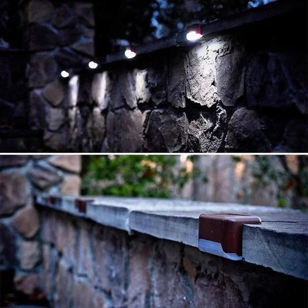 🔥Last Day 70% OFF🔥LED Solar Lamp Path Staircase Outdoor Waterproof Wall Light