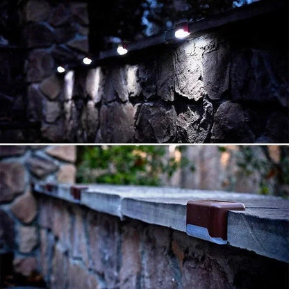 🔥Last Day 70% OFF🔥LED Solar Lamp Path Staircase Outdoor Waterproof Wall Light