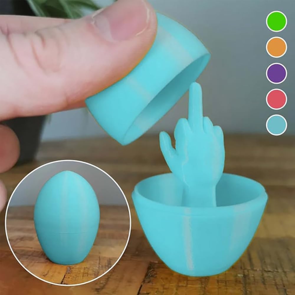 🎁Last Day 49% OFF🔥Easter Egg Surprise – Funny 3D Printed Middle Finger Egg
