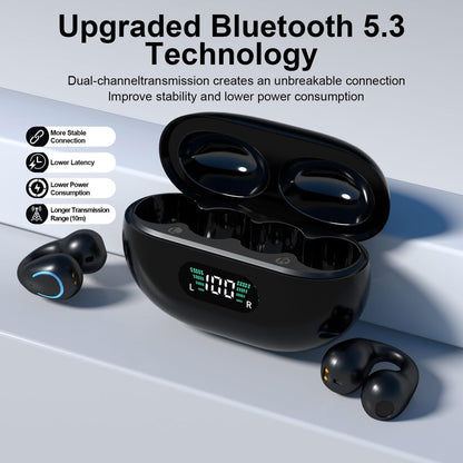 2025 New Arrival - Ear Clip Bluetooth Headphones with Touch Screen
