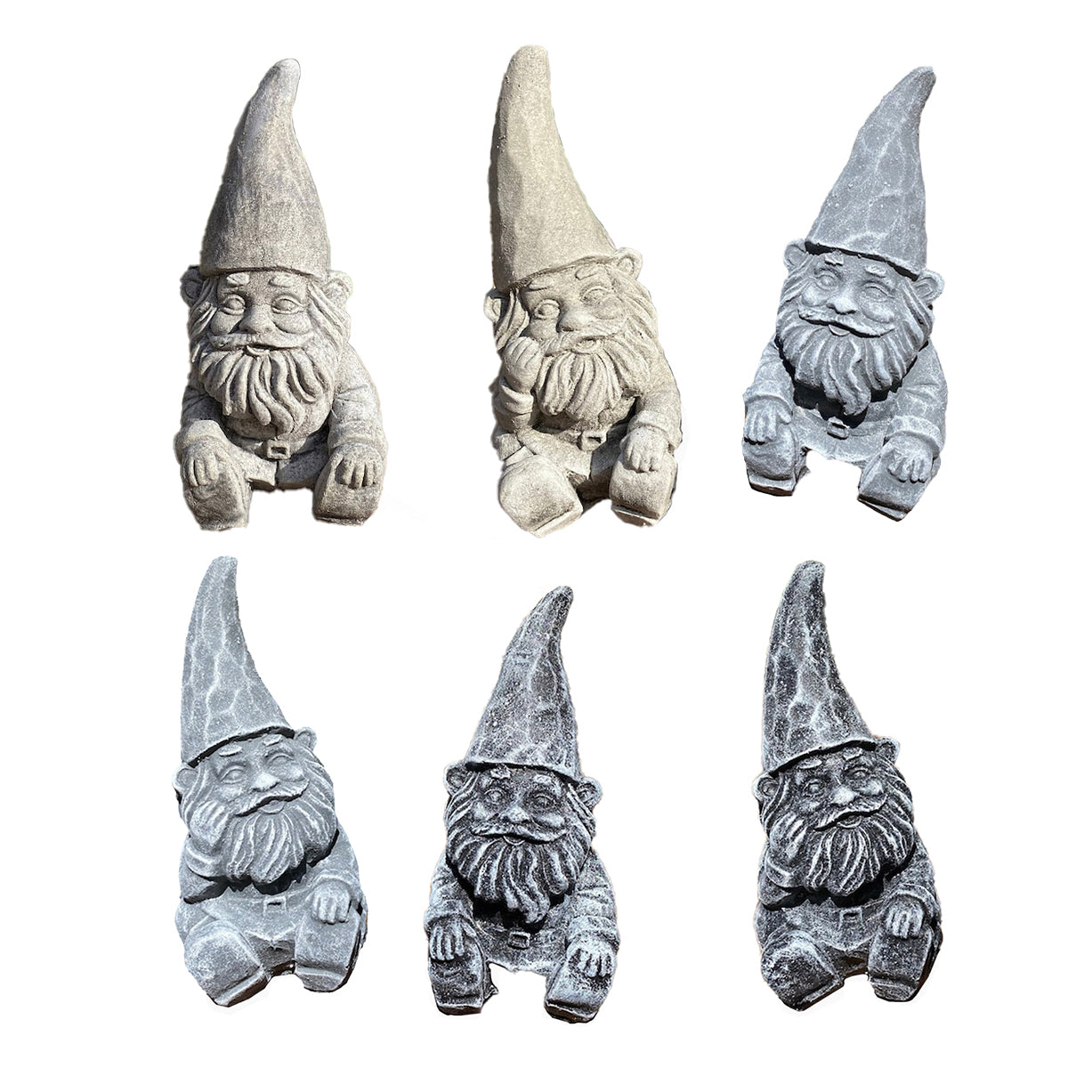 🥳Handmade Pair of Garden Gnomes Cement Statues🙌