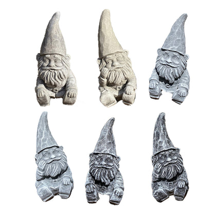 🥳Handmade Pair of Garden Gnomes Cement Statues🙌