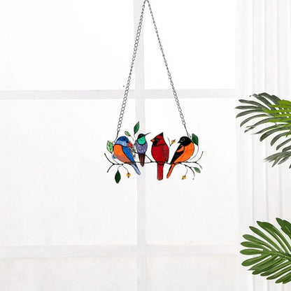 🔥 BIG SALE - 49% OFF🔥The Best Gift-Birds Stained Window Panel Hangings🎁