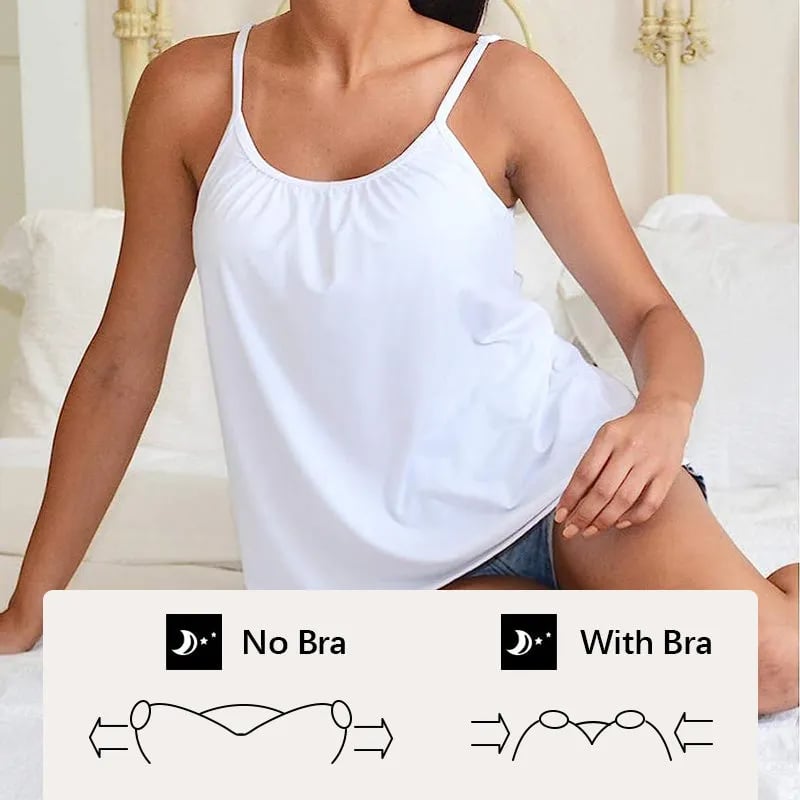 🔥2025 New Arrival 49% OFF🔥Loose-fitting Tank Top With Built-in Bra