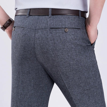 2025 Men's Straight High Waist Suit Pant