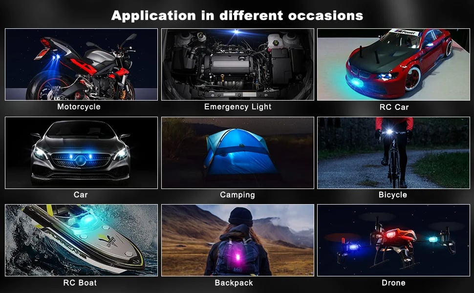 7 Colors Wireless Led Lights with Remote