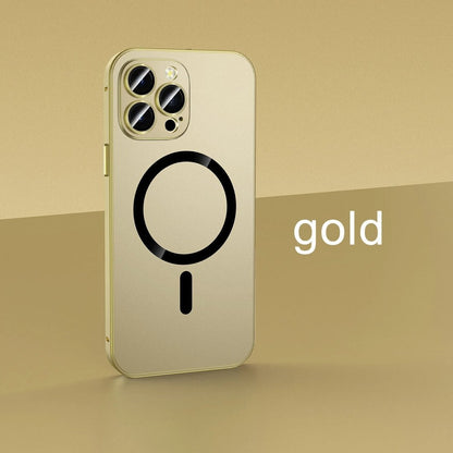 🔥Hot Sales🔥Magnetic Charging Aluminium Metal Bumper Matte Case Cover for iPhone