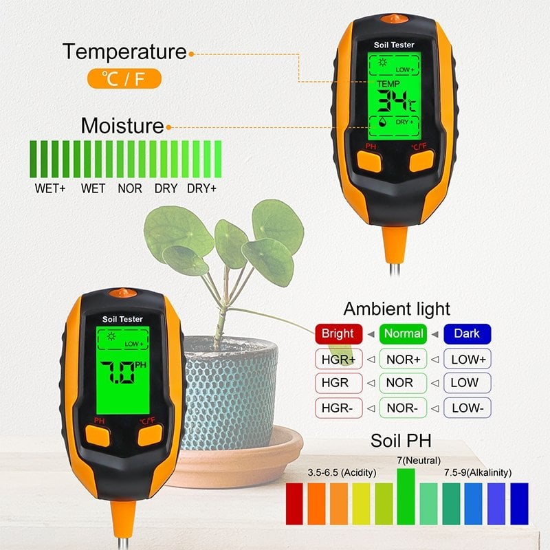 🎁49%OFF🌱Digital 4-in-1 Soil Test Meter