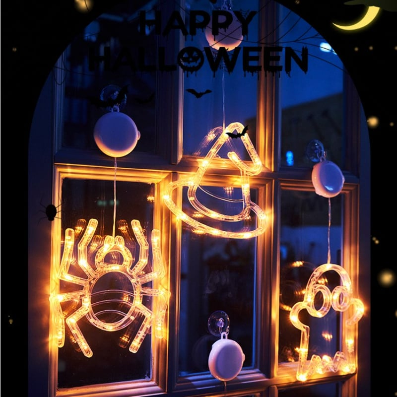 ✨ Upgrade Halloween Window Lights Decorations