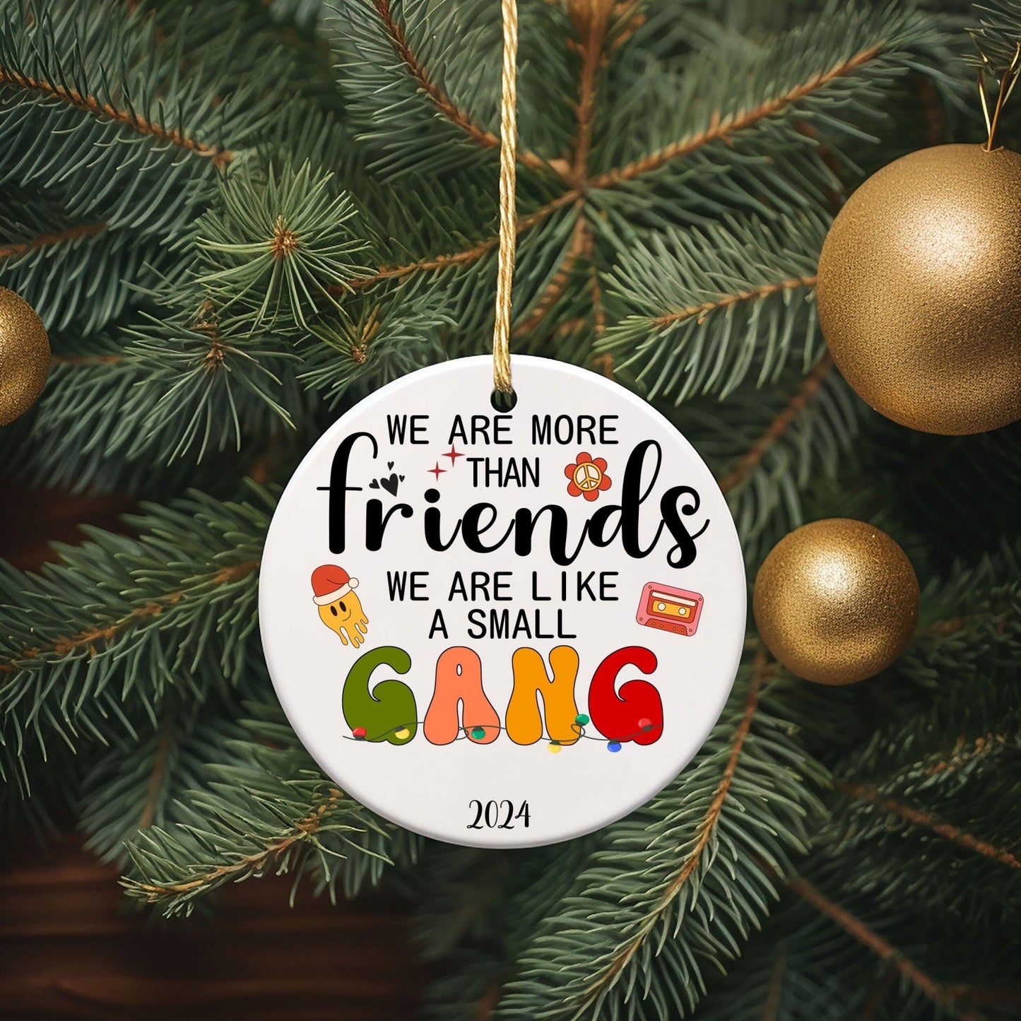 🎅Christmas Ornament for Coworker & Best Friend-Emotional Support💕