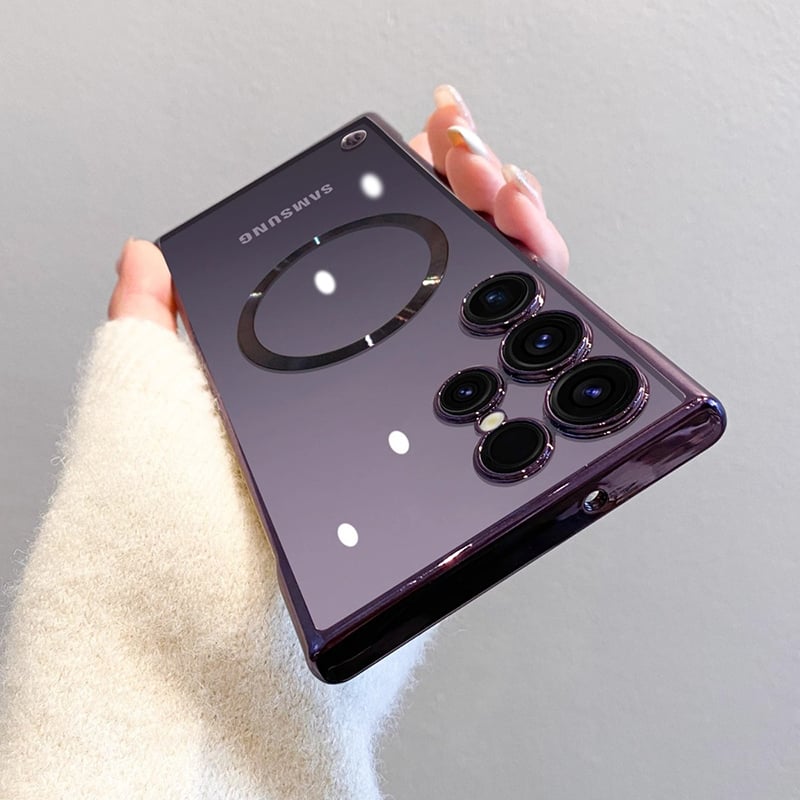 🔥New In Samsung S25 Series Case - Samsung Frameless Magnetic Transparent Case