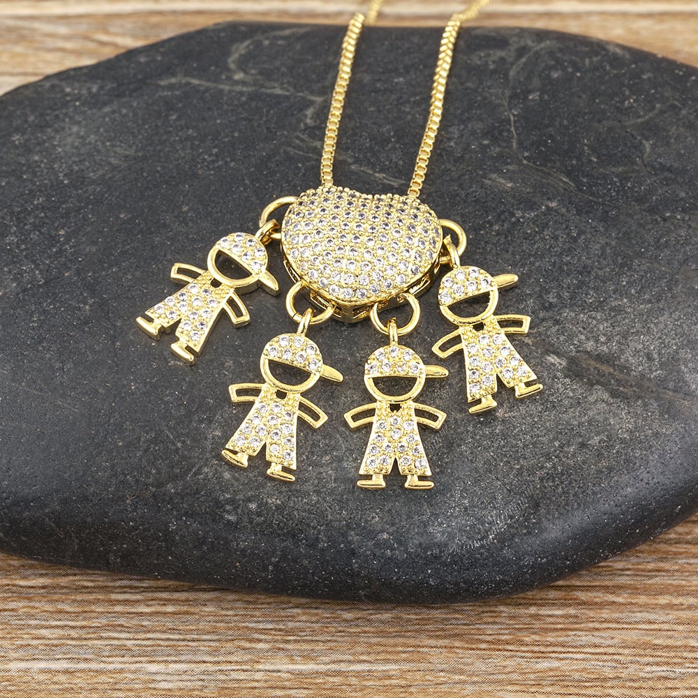 🔥 Mother's Love Necklace - Love and My Kids