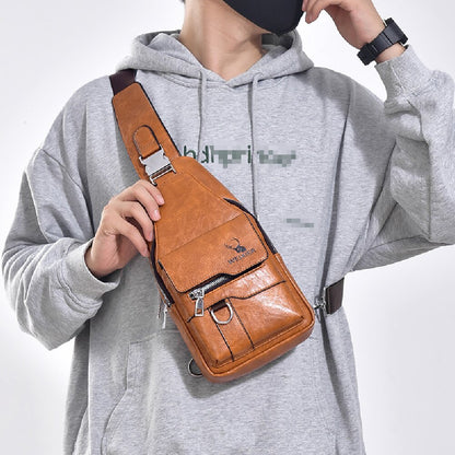 🔥Summer Hot Sale UP to 50% OFF 🎁-Travel Male Side Messenger Shoulder Chest Bag