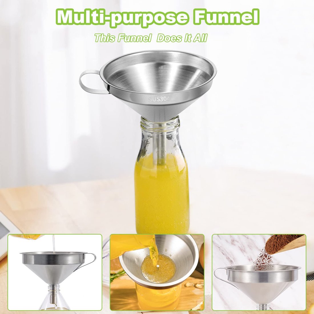 Stainless Steel Funnel Filter