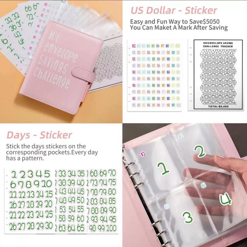 ✨Limited Time Discount✨- ✉️100 Envelope Challenge Binder | Easy And fun Way To Save Money
