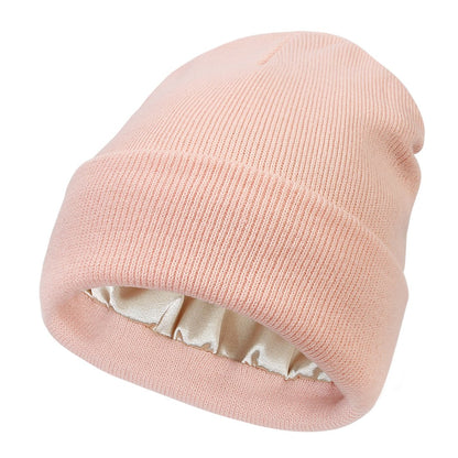 🎊Cyber Monday Deal!🎉Satin Lined Knit Beanie Hat