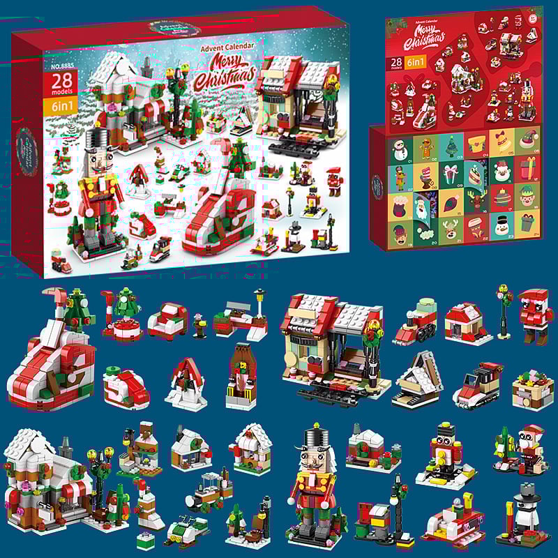 💥Christmas Eve Sale-70%OFF❤️ - Advent Calendar Kids With Christmas Building Blocks