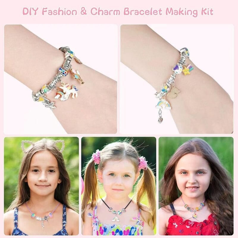 🔥Last 4 hours 57% OFF - ✨Girls Charm Bracelet Making Kit