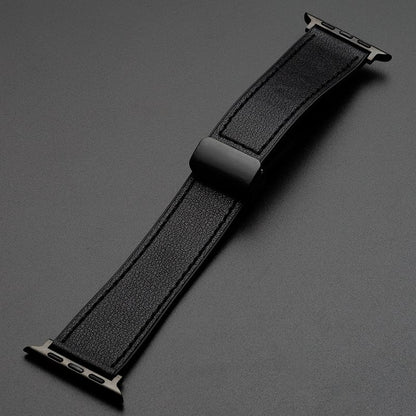 🔥2025 New Arrival🔥Crazy Horse Leather Silicone Watch Strap For Apple watch