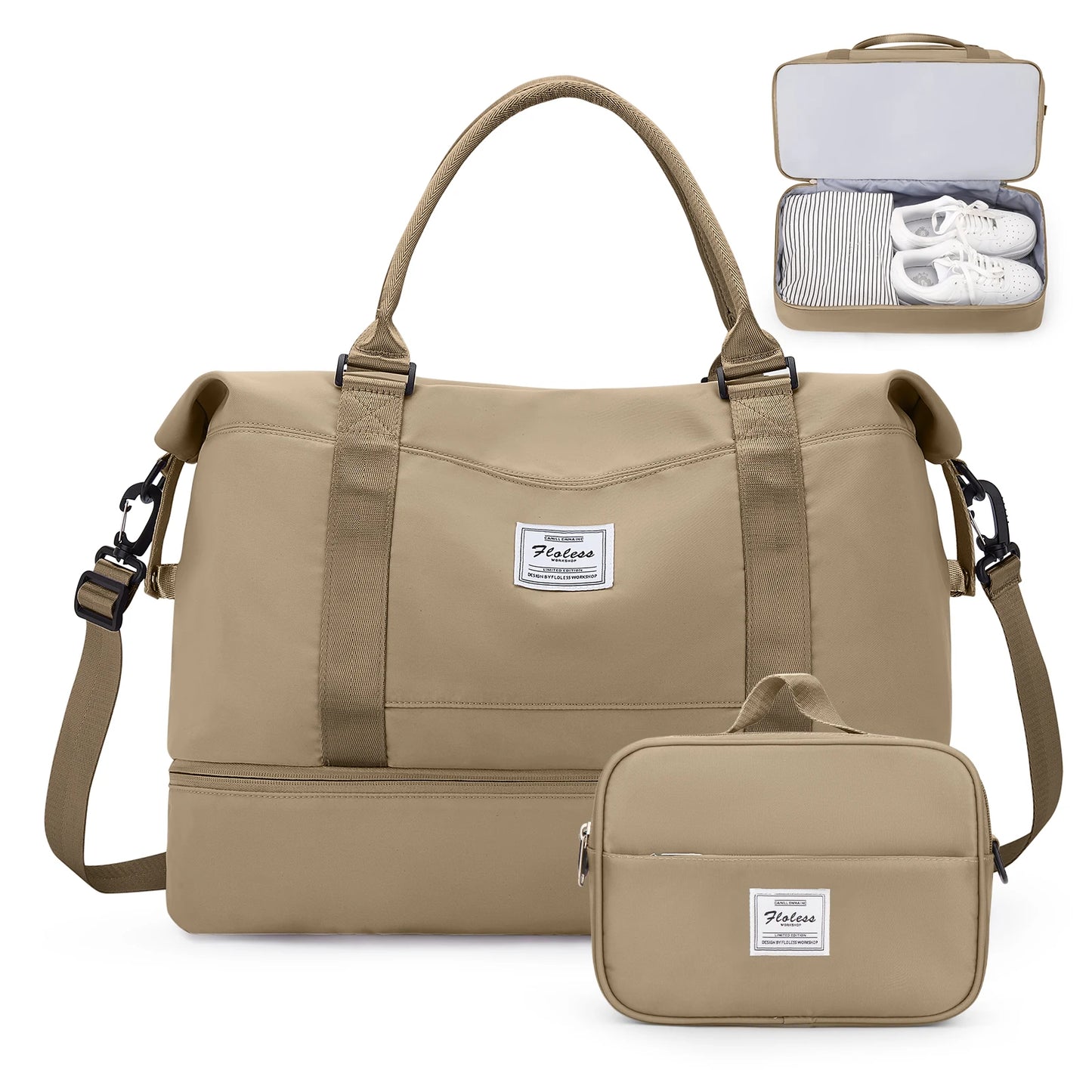 The Ultimate Carry-All – Weekender Duffel for Women with Shoe Pocket & Vanity Bag