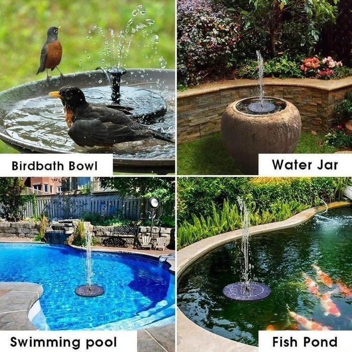 Solar-Powered Fountain Kit